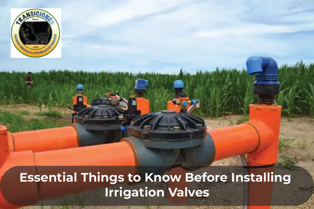irrigation valve installation